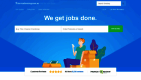 What Serviceseeking.com.au website looked like in 2021 (2 years ago)