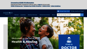 What Sanfordhealth.org website looked like in 2021 (2 years ago)