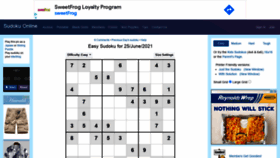What Sudoku.com.au website looked like in 2021 (2 years ago)