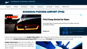 What Shanghai-airport.com website looked like in 2021 (2 years ago)