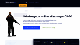 What Skinchanger.cc website looked like in 2021 (2 years ago)