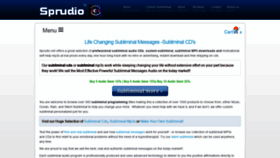 What Sprudio.net website looked like in 2021 (2 years ago)