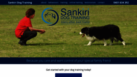 What Sankiridogtraining.com.au website looked like in 2021 (2 years ago)
