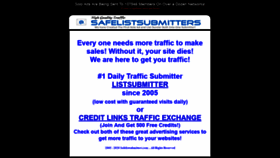 What Safelistsubmitters.com website looked like in 2021 (2 years ago)