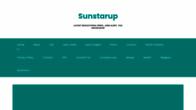 What Sunstarup.com website looked like in 2021 (2 years ago)