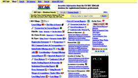 What Secinfo.com website looked like in 2021 (3 years ago)