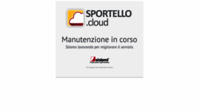 What Sportello.cloud website looked like in 2021 (2 years ago)