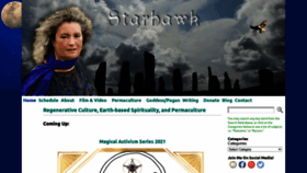 What Starhawk.org website looked like in 2021 (2 years ago)