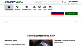 What Supervoip.pl website looked like in 2021 (2 years ago)
