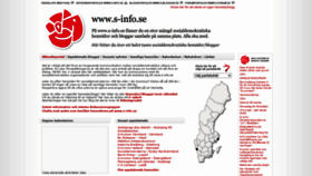What S-info.se website looked like in 2021 (2 years ago)