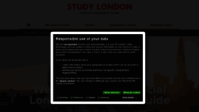 What Studylondon.ac.uk website looked like in 2021 (2 years ago)