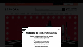 What Sephora.sg website looked like in 2021 (2 years ago)