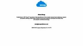 What Snugmattress.co.uk website looked like in 2021 (4 years ago)