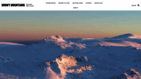 What Snowymountains.com.au website looked like in 2021 (2 years ago)