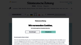 What Sz.de website looked like in 2021 (2 years ago)