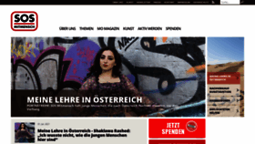 What Sosmitmensch.at website looked like in 2021 (2 years ago)