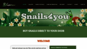 What Snails4you.com website looked like in 2021 (2 years ago)