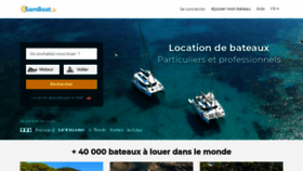 What Samboat.fr website looked like in 2021 (2 years ago)