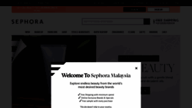 What Sephora.my website looked like in 2021 (2 years ago)