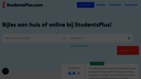 What Studentsplus.nl website looked like in 2021 (2 years ago)