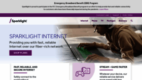 What Sparklight.com website looked like in 2021 (2 years ago)