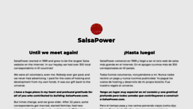 What Salsapower.com website looked like in 2021 (2 years ago)