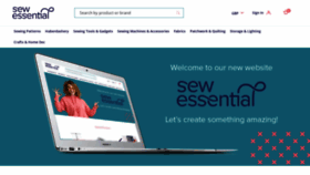What Sewessential.co.uk website looked like in 2021 (2 years ago)