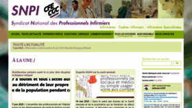 What Syndicat-infirmier.com website looked like in 2021 (3 years ago)