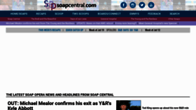 What Soapcentral.com website looked like in 2021 (2 years ago)