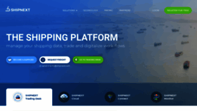 What Shipnext.com website looked like in 2021 (2 years ago)