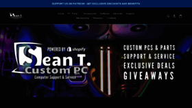 What Seantcustompc.com website looked like in 2021 (2 years ago)