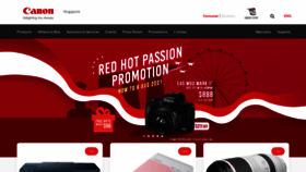 What Sg.canon website looked like in 2021 (3 years ago)
