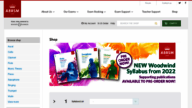 What Shop.abrsm.org website looked like in 2021 (2 years ago)