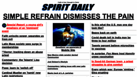 What Spiritdaily.org website looked like in 2021 (2 years ago)