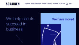 What Sorainen.com website looked like in 2021 (2 years ago)