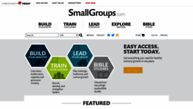 What Smallgroups.com website looked like in 2021 (2 years ago)