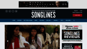 What Songlines.co.uk website looked like in 2021 (2 years ago)