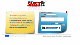 What Smsti.in website looked like in 2021 (2 years ago)