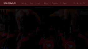 What Signorvino.com website looked like in 2021 (2 years ago)