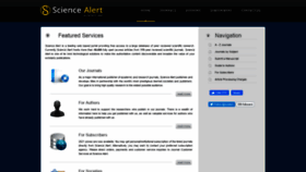 What Scialert.net website looked like in 2021 (3 years ago)
