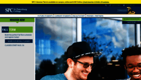 What Spc.edu website looked like in 2021 (3 years ago)