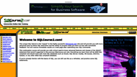 What Sqlcourse2.com website looked like in 2021 (3 years ago)