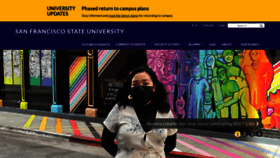 What Sfsu.edu website looked like in 2021 (2 years ago)