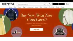 What Shopstyle.com website looked like in 2021 (2 years ago)