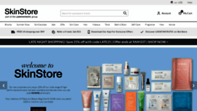 What Skinstore.com website looked like in 2021 (2 years ago)