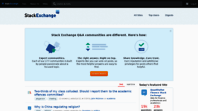 What Stackexchange.com website looked like in 2021 (2 years ago)
