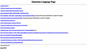 What Sumerian.org website looked like in 2021 (2 years ago)