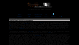 What Speeddemosarchive.com website looked like in 2021 (2 years ago)