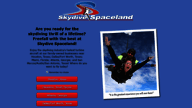 What Skydivespaceland.com website looked like in 2021 (2 years ago)