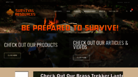 What Survivalresources.com website looked like in 2021 (2 years ago)